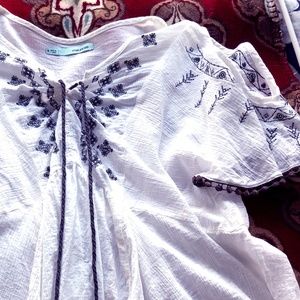 White Flowy Maurices Spring Top